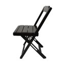 Ver imagem 4 de Kit 4 Jogos de Mesa com 4 Cadeiras de Madeira Dobrável 70x70 Ideal para Bar e Restaurante - Preto