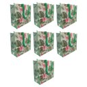 Ver imagem 1 de Bolsa Sacola Ecologica Ecobag Kit 7 Unidades Retornavel Dobravel Compras Mercado Reutilizavel Ab.mid