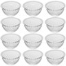 Conjunto 12 Bowls de Cristal Tigelas 400ml Doces Sobremesas Aperitivos Pearl Wolff - 1