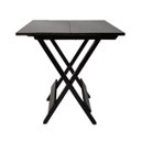 Ver imagem 2 de Kit Mesa com 4 Cadeiras de Madeira Dobrável 70x70 Preto