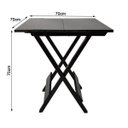 Ver imagem 4 de Kit Mesa com 4 Cadeiras de Madeira Dobrável 70x70 Preto