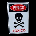 Ver imagem 3 de Kit Combo 2 Placa de Sinalização Perigo Toxico 20 X 30 Cm