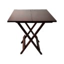 Ver imagem 2 de Jogo Mesa de Jardim com 2 Cadeiras de Madeira Dobravel 70x70 Ideal para Bar e Restaurante - Imbuia