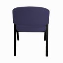 Ver imagem 4 de Cadeira de Jantar Antonella Veludo Estilo Poltrona com Pés Preto - 7 Decor Azul Marinho