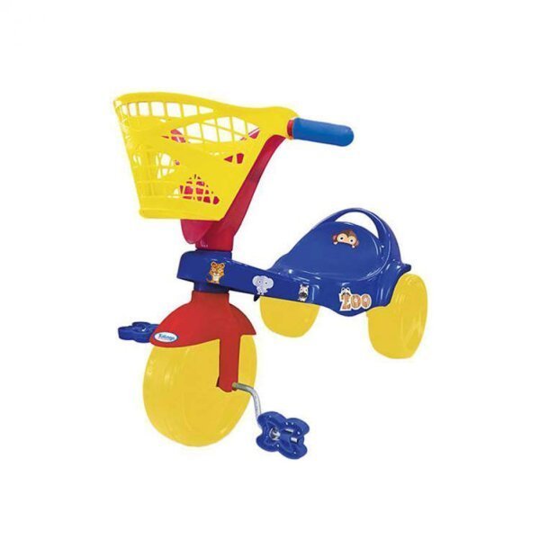 Triciclo Motoca Infantil Zoológico Com Haste Tchuco Samba Toys