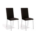 Ver imagem 6 de Conjunto: Mesa Sala Jantar Loire C/ Tampo de Vidro 120x80cm e 6 Cadeiras Amsterdã Cromada - Nude -