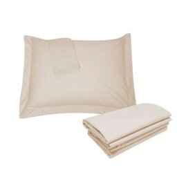 Jogo de Cama Percal 600 Fios 100% Algodão Egípcio Casal: Marfim - 2