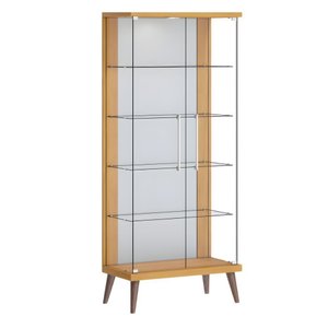 Cristaleira Tiffany 2 Portas Mdf 76cm com Led