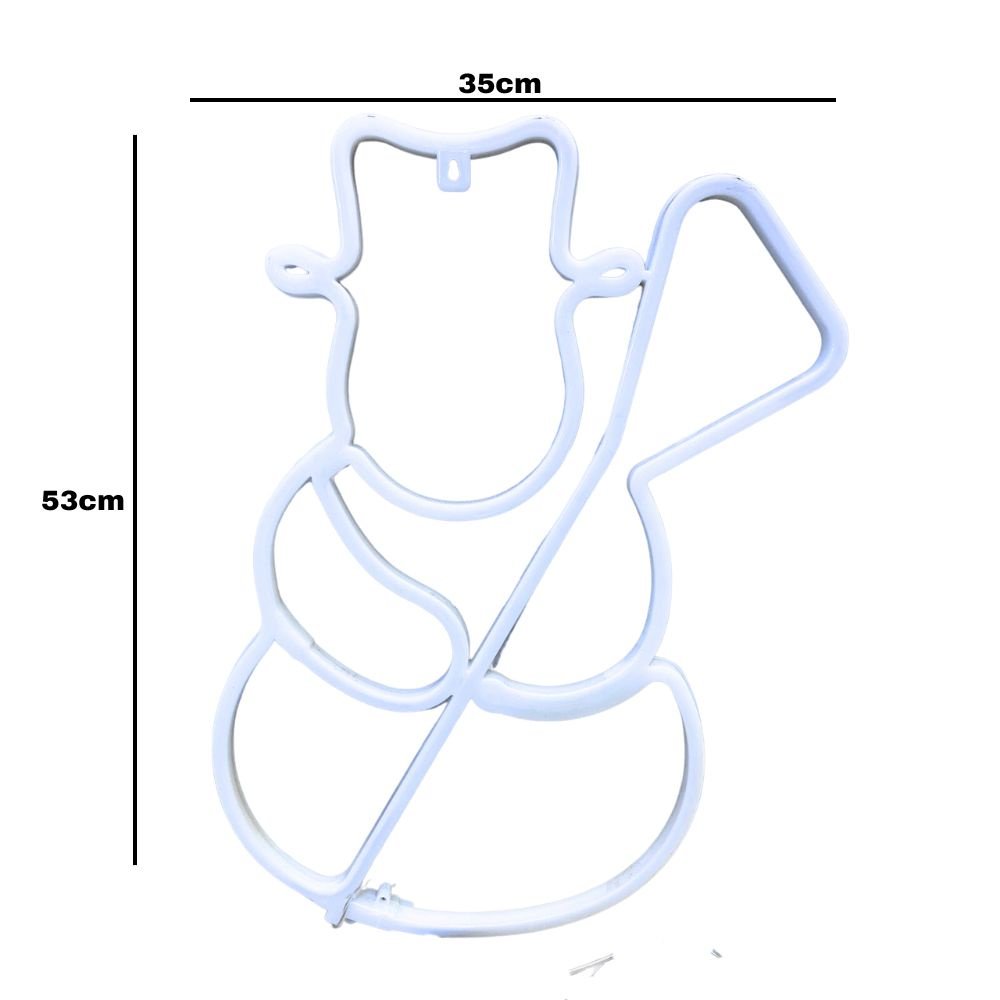 Boneco de Neve Led Colorido 53x35 110v - 2