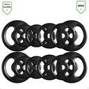 Ver imagem 3 de Kit Musculação com Suporte + 40 Kg de Anilhas Ferro com Barras