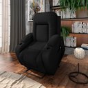 Ver imagem 1 de Poltrona do Papai Reclinável Massagem e Aquecimento com Elevação Lift 150° 2 Porta Copos Gambon Pu P