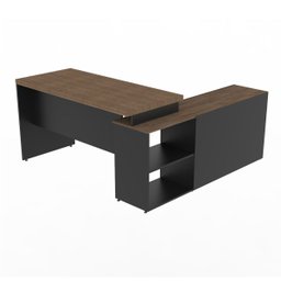 Mesa de Direção em L Ampla 170x150 Tampo 40mm para Seu Escritório - 4