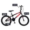 Bicicleta Max Boy Cross Aro 20 Freio V-brake 1 Marcha Preto Fosco - Colli Bike - 5