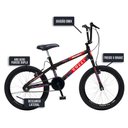 Ver imagem 5 de Bicicleta Max Boy Cross Aro 20 Freio V-brake 1 Marcha Preto Fosco - Colli Bike