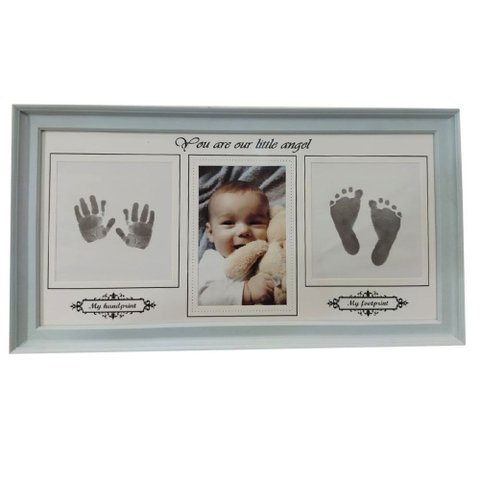 Porta Retrato Bebe Carimbo 10x15 Pf-1110-az- Square