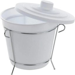 Lixeira Pia com Suporte Branca - 2