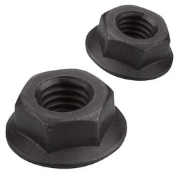 PORCA SEXTAVADA M6 FLANGEADA DIN 6331 POLIDA - 200UN - 1