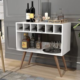 Aparador Buffet Retrô Adega Branco - 1