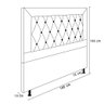 Cabeceira Malta Cama Box King 195cm Marfim - 2