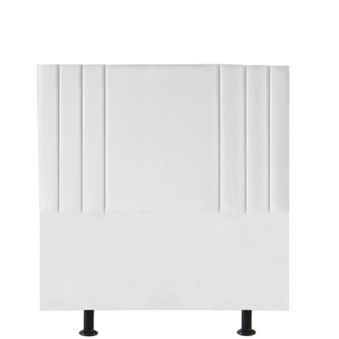 Cabeceira Estofada Cama Box Casal Grécia 140cm Courino:branco
