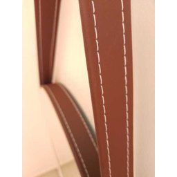 Espelho Redondo Adnet com Alça de Couro 50cm de Diametro - 2