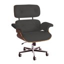 Ver imagem 2 de Poltrona Charles Eames Office Couro Sintético Linha Premium Design Atemporal Escritório - Preto