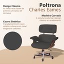 Ver imagem 3 de Poltrona Charles Eames Office Couro Sintético Linha Premium Design Atemporal Escritório - Preto