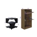 Ver imagem 4 de Kit Sapateira Spin Tropical 2 Portas e 2 Mesas de Cabeceira/centro Poquema