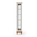 Ver imagem 3 de Cristaleira 2 Portas com Espelho Off White - Imbuia