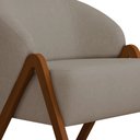 Ver imagem 5 de Poltrona Decorativa 71cm Mega Linho Camurça Cinza - Sallar Home