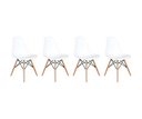 Ver imagem 2 de Kit 04 Cadeiras de Jantar Charles Eames Dkr Eiffel Cor Branco Bering