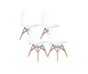 Ver imagem 1 de Kit 04 Cadeiras de Jantar Charles Eames Dkr Eiffel Cor Branco Bering