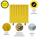 Ver imagem 4 de Cabeceira Estofada Cama Casal Queen Size 160 Cm Mavie Suede:amarelo