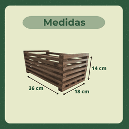 Cachepô Ripado Duplo Eucalipto Stain Nogueira - 5