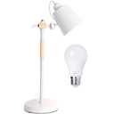 Ver imagem 1 de Luminária de Mesa 57cm Retrô Escandinava Articulada Metal Madeira Gimpo KJTD-687 + 1 Lâmpada 9W LED