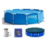 PISCINA DE ARMAÇÃO 28200 +CAPA 28030 + FILTRO 110V + LONA IWLP33 KIT - 1