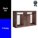 Ver imagem 3 de Rack para Tv até 42 Polegadas Sala Multiuso 1 Porta Café