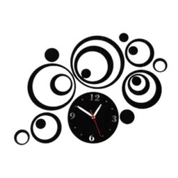 Relógio Decorativo Espelhado Prata Bolas Sala Quarto Cozinha - 1
