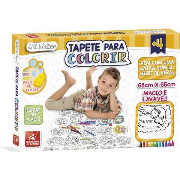 Pinte e Brinque Amarelinha para Colorir - Brincadeira de Criança