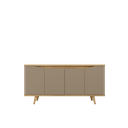 Ver imagem 2 de Aparador Buffet Grace com 4 Portas e Pés de Madeira Maciça - 5 Cores:fendi-hannover