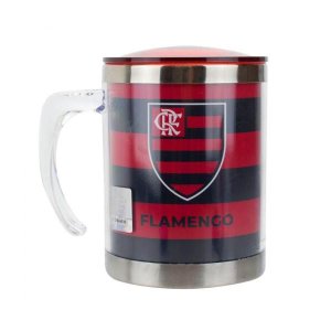 Caneca Térmica Com Tampa 450Ml - Flamengo