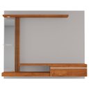 Ver imagem 5 de Painel Tv 55 Pol Bancada Suspensa 160cm Denver Off/naturalle - Bechara