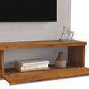 Ver imagem 4 de Painel Tv 55 Pol Bancada Suspensa 160cm Denver Off/naturalle - Bechara