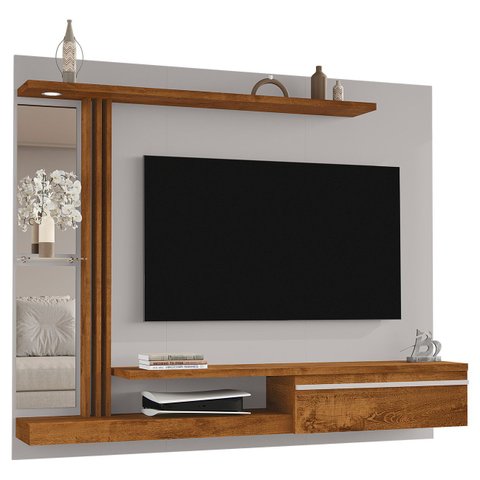 Painel Tv 55 Pol Bancada Suspensa 160cm Denver Off/naturalle - Bechara