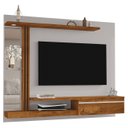 Ver imagem 1 de Painel Tv 55 Pol Bancada Suspensa 160cm Denver Off/naturalle - Bechara