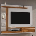 Ver imagem 2 de Painel Tv 55 Pol Bancada Suspensa 160cm Denver Off/naturalle - Bechara