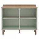 Ver imagem 3 de Balcão Buffet Iluminata 2 Portas 100% Mdf Verde Mint - Genialflex