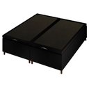 Ver imagem 6 de Base Cama Box Baú Casal Queen 158cm Hit I02 Corano Preto - Mpozenato