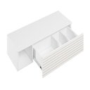 Ver imagem 5 de Penteadeira Suspensa Joy Com Espelho Branco Plla