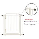 Ver imagem 5 de Grade Portão Proteção Pet Cachorro 84 a 89 Cm Criança Cães:branco